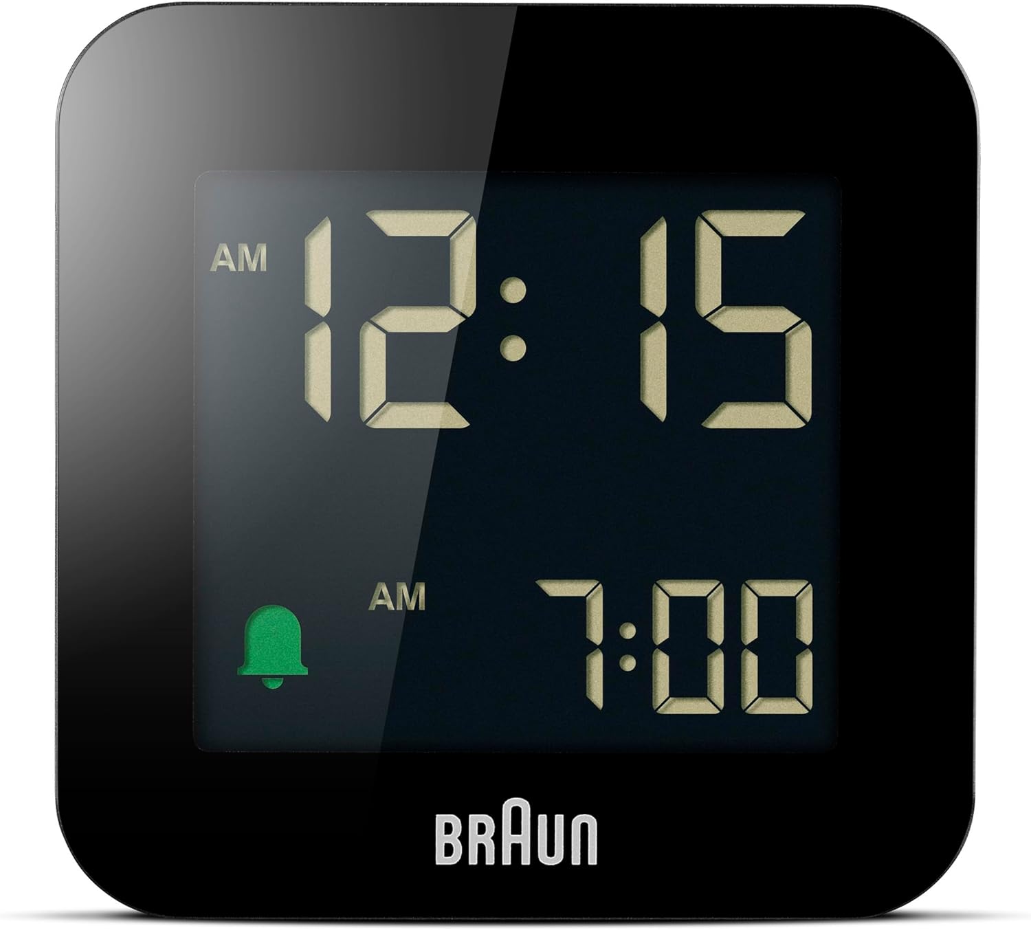 Braun Digital Travel Alarm Clock with Snooze, Compact Size, Negative LCD Display, Quick Set, Crescendo Beep Alarm in Black, Model BC08B (1-Pack) Braun Digital Travel Alarm Clock with Snooze, Compact Size, Negative LCD Display, Quick Set, Crescendo Beep Alarm in Black, Model BC08B (1-Pack)