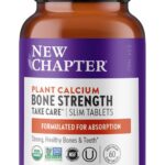 New Chapter Calcium Supplement - Bone Strength Plant-Based USDA Organic Calcium with Magnesium, Vitamin D3+K2, for Bone Health & Joint Mobility, Heart Support, 905 mg dose - 60 Slim Tablets