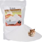 DR.DUDU Hamster Bath Sand, 2.8lb Dust Free Desert Sand or Potty Litter Sand for Hamster Chinchillas Gerbil Syrian Mice Small Animals (White)