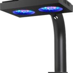 NICREW HyperReef 100 Gen 2 Reef LED Light, 100W Reef Aquarium Lighting for SPS LPS Corals and Saltwater Fish Tanks, Enhanced Violet and Blue Spectrum, Wide Angle Lens, 5 Channels Fully Programmable
