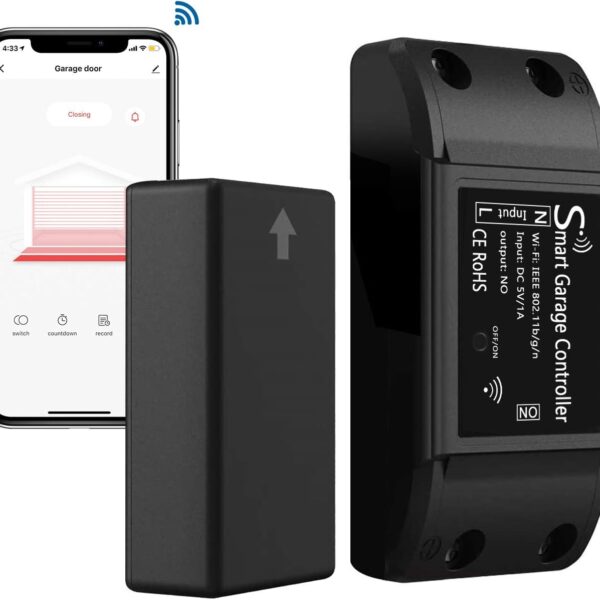AGSHOME Smart Garage Door Opener Remote (2nd Gen), Universal Wi-Fi Garage Door Controller, wirling-Free, APP Control, Compatible with Alexa, Google Assistant, Siri, No Hub Needed