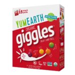 YumEarth Organic Giggles Chewy Candy  Allergy Friendly, No Artificial Dyes, Non GMO, Gluten Free, Fruit Flavored, Vegan Candy Snacks 0.5 oz (Box of 15)