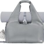 sportsnew Yoga Gym Bags for Women with Shoes Compartment & Wet Dry Storage Pockets & Adjustable Yoga Mat Holder, Patent Pending