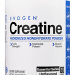 Evogen Creatine Monohydrate Powder - Micronized Creatine for Women & Men | Pure Creatine Powder Supplement for Strength, Power & Recovery | Unflavored | 60 Servings