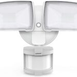 LEPOWER 30W LED Security Lights Motion Sensor Outdoor, 3200LM, 5500K, IP65 Waterproof, Hardwire 2 Head Motion Detector Flood Light for Garage, Yard, Porch