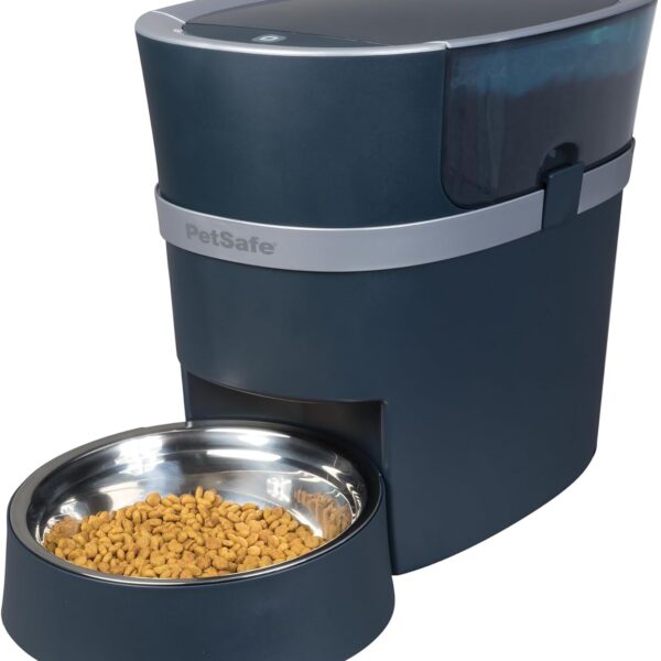 PetSafe Smart Feed, Electronic Pet Feeder for Cats & Dogs, 6L/24 Cup Capacity, Programmable Mealtimes, Alexa, Apple & Android Compatible, Backup Batteries Ensure Meal Delivery During Power Outage