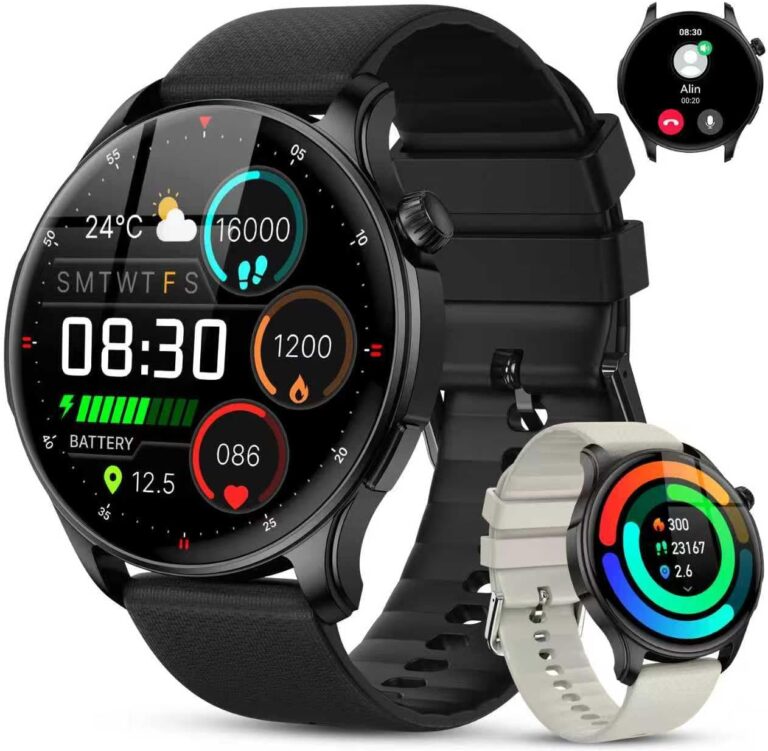 Kimeag Smart Watch for Men Women Fitness: Waterproof Make Answer Call Digital Watches Mens Step Tracker Running Smartwatch Android Phone Heart Rate SpO2 Sleep Monitor
