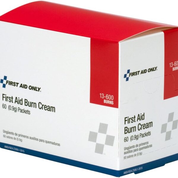 Pac-Kit by First Aid Only 13-600 First Aid/Burn Cream, 0.9 gm Packet (Box of 60)