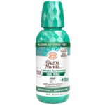 GuruNanda Oral Rinse Fresh Breath Mouthwash, ADA-Accepted Alcohol-Free Mouthwash, 7 Essential Oils & Vitamins, SLS & Flouride-Free, Wild Mint, 16 Oz