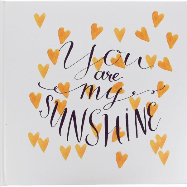 My Sunshine Yellow Heart Photo Album, Holds 120-4"x6" Photos