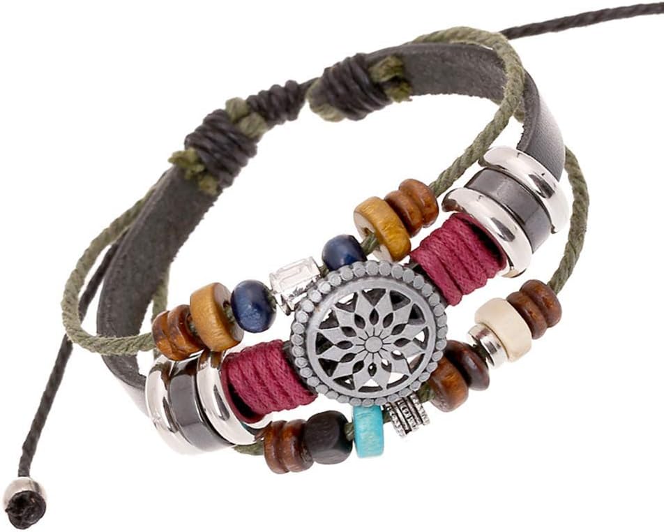 Trenro Women Lady Bohemia Wind Beaded Multilayer Hand Woven Bracelet Jewelry Trenro Women Lady Bohemia Wind Beaded Multilayer Hand Woven Bracelet Jewelry