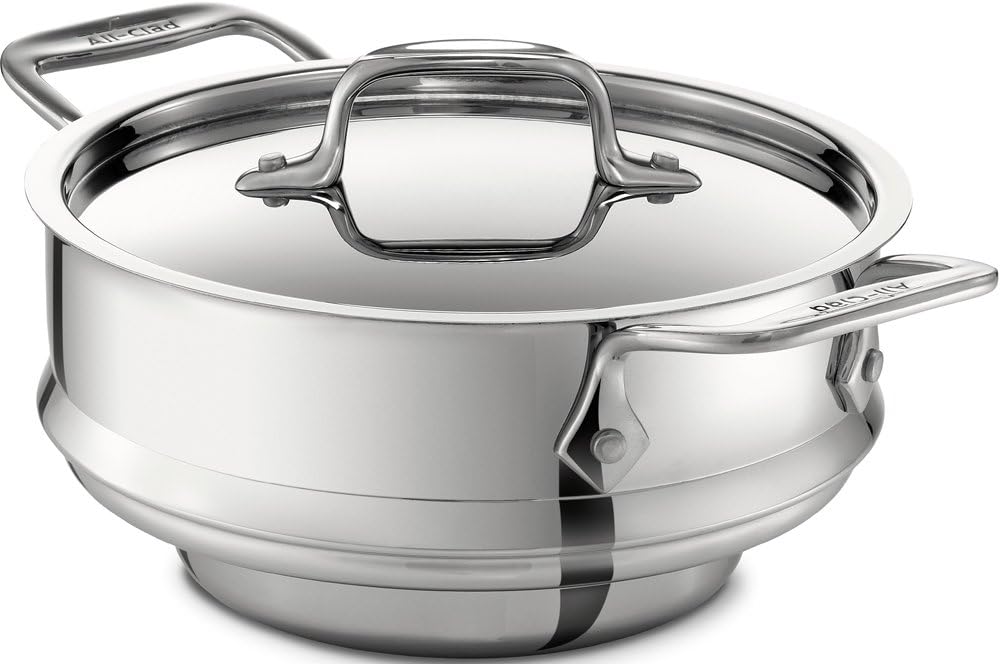 All-Clad Specialty Stainless Steel Universal Steamer for Cooking 3 Quart Food Steamer, Steamer Basket Silver All-Clad Specialty Stainless Steel Universal Steamer for Cooking 3 Quart Food Steamer, Steamer Basket Silver