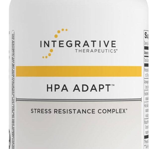 Integrative Therapeutics HPA Adapt - Adaptogenic Supplement for Stress Support* - Includes Ashwagandha, Rhodiola & Other Adaptogenic Herbs* - Vegan, Dairy-Free & Gluten-Free - 120 Capsules