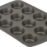 GoodCook Everyday Nonstick Steel Muffin Pan, 12 cup, Gray