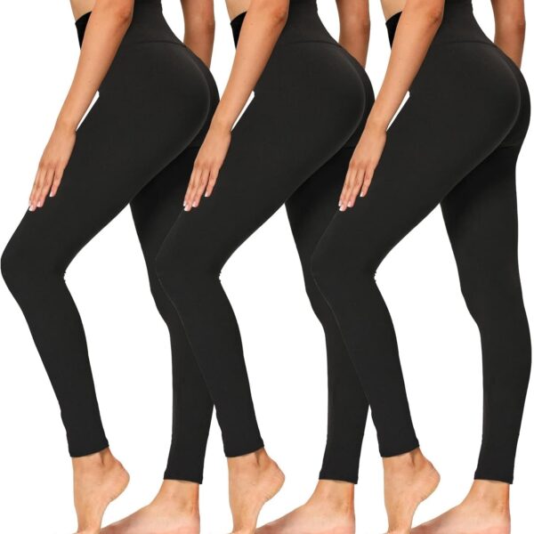 High Waisted Leggings for Women - Soft Athletic Tummy Control Yoga Pants for Cycling Dance Tights