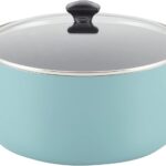 Farberware Cookware Nonstick Stockpot with Lid, 10.5 Quart, Aqua