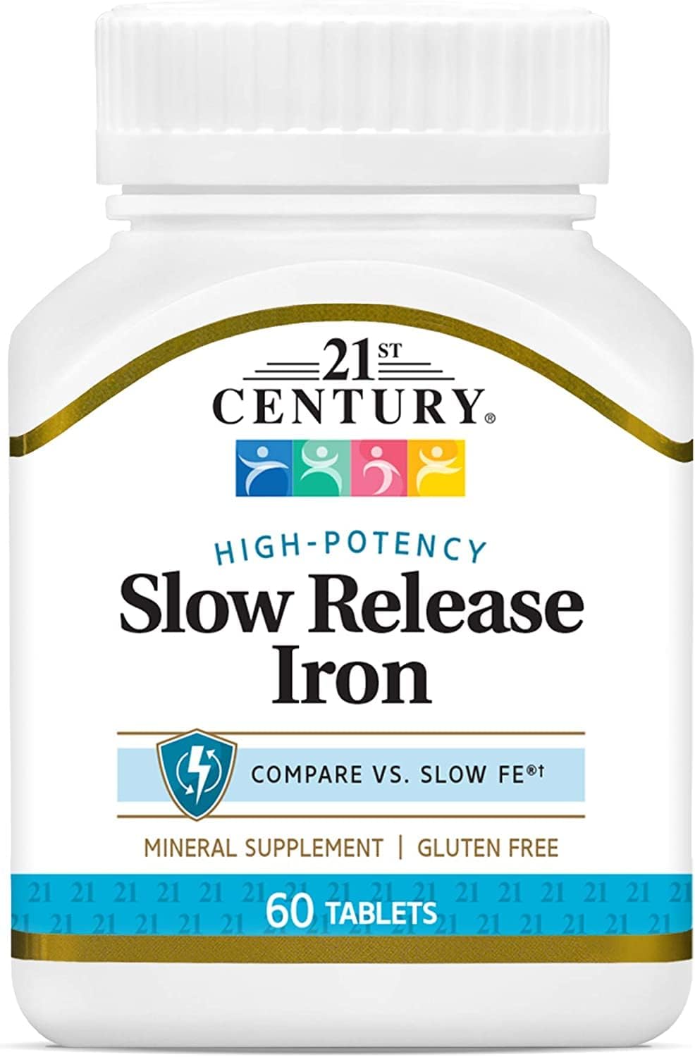 21st Century Slow Release Iron Tablets, 60 Count PACK OF 2 - Packaging May Vary 21st Century Slow Release Iron Tablets, 60 Count PACK OF 2 - Packaging May Vary