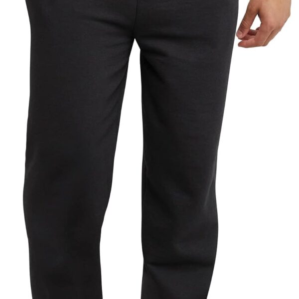 Hanes Men's EcoSmart Sweatpants, Athletic Lounge Pants with Pockets, Open Hem Bottom, Fleece Pants