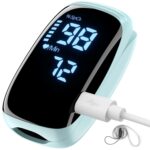 Finger Pulse Oximeter, Fingertip Blood Oxygen Saturation with Pulse Monitor Rechargeable, Accurate Spo2 Reading for Home, Outdoor SportsBlue