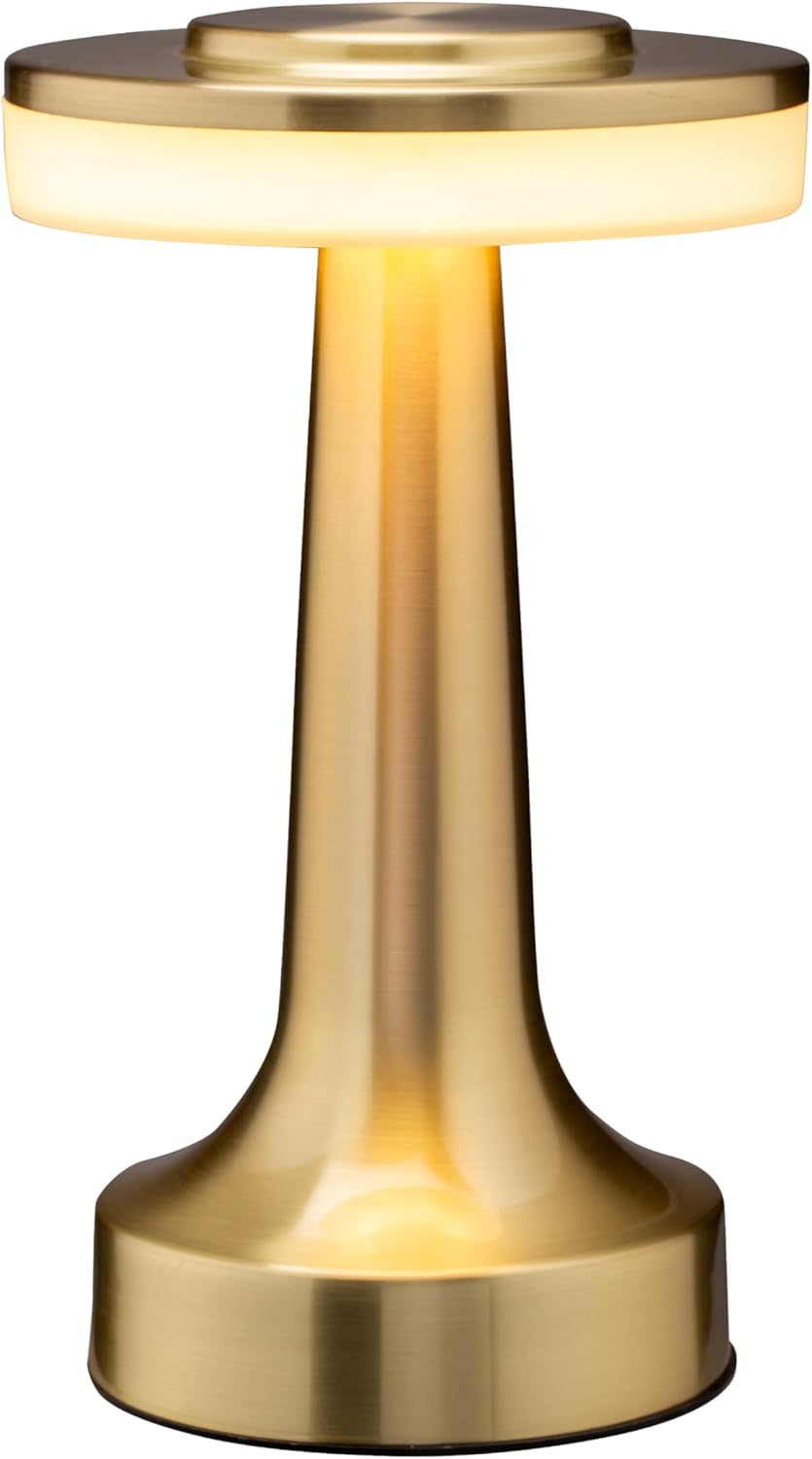 OBright Portable LED Table Lamp with Touch Sensor, 3-Levels Brightness, Rechargeable Battery Up to 48 Hours Usage, Night Light for Kids Nursery, Nightstand Lamp, Bedside Lamp (Gold) OBright Portable LED Table Lamp with Touch Sensor, 3-Levels Brightness, Rechargeable Battery Up to 48 Hours Usage, Night Light for Kids Nursery, Nightstand Lamp, Bedside Lamp (Gold)