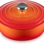Le Creuset Enameled Cast Iron Signature Round Wide Dutch Oven, 3.5 qt., Flame