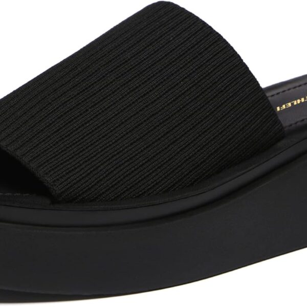 Athlefit Women's Slip On Platform Sandals Comfortable Open Toe Summer Flatform Slide Sandals