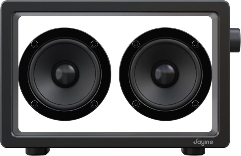 JAYINE Cassette Portable Bluetooth Speaker, 16W Minimalist Speakers Bluetooth Wireless Loud, HD Powerful Sound and Wide Compatibility V5.3 for Indoor Outdoor - Black