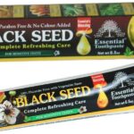 Organic Black Seed Essential Toothpaste 5 in 1 100% Fluoride Free & Vegetable Base for Sensitive Teeth.