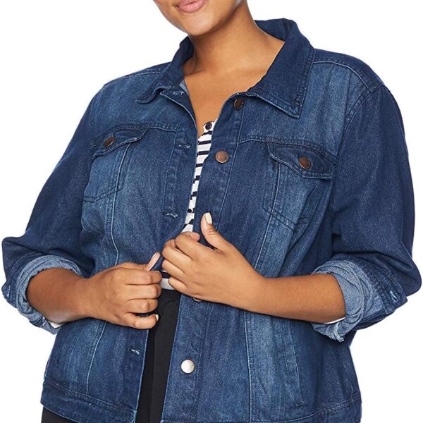dollhouse Women's Dark Plus Denim Jacket