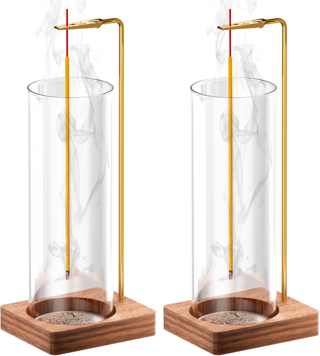 Incense Holder for Sticks, Insence-Stick Holder, Anti-Ash Flying No Mess Incense Burner, Incense Stick Holder with Glass Ash Catcher, for Yoga Spa Meditation Home Decor(2 Pack) Incense Holder for Sticks, Insence-Stick Holder, Anti-Ash Flying No Mess Incense Burner, Incense Stick Holder with Glass Ash Catcher, for Yoga Spa Meditation Home Decor(2 Pack)
