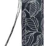 Canvas Yoga Mat Bag with Adjustable Strap & Pockets, Full-Zip Travel Gym Tote for Women & Men, Fits 1/4" & 1/3" Thick Mats, Lightweight Carrier for Yoga, Studio, Workout, Outdoor Use