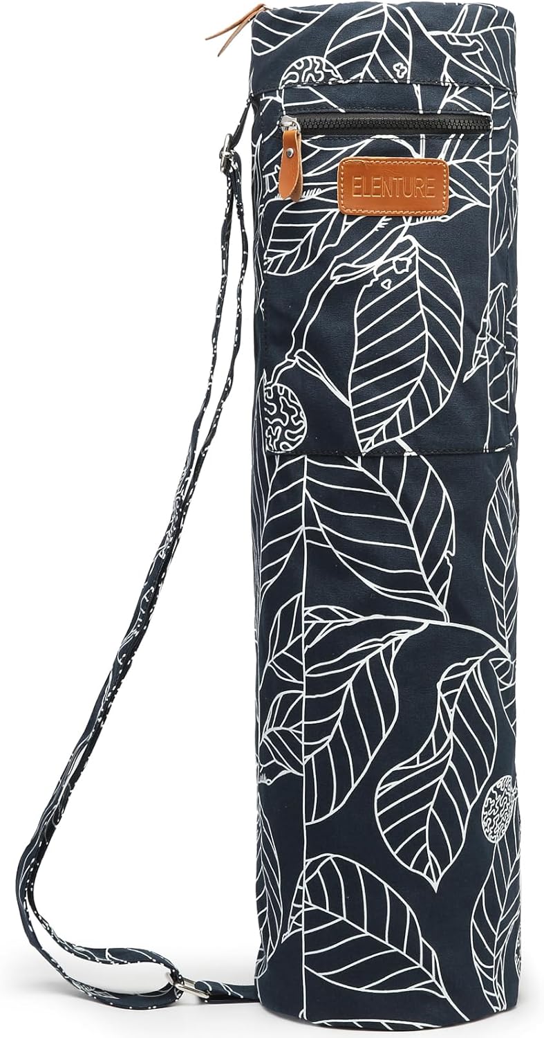 Canvas Yoga Mat Bag with Adjustable Strap & Pockets, Full-Zip Travel Gym Tote for Women & Men, Fits 1/4" & 1/3" Thick Mats, Lightweight Carrier for Yoga, Studio, Workout, Outdoor Use Canvas Yoga Mat Bag with Adjustable Strap & Pockets, Full-Zip Travel Gym Tote for Women & Men, Fits 1/4" & 1/3" Thick Mats, Lightweight Carrier for Yoga, Studio, Workout, Outdoor Use
