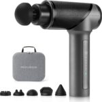 Medcursor Massage Gun - High Intensity Brushless Motor, Handheld Percussion Deep Tissue Massager with 6 Massage Heads for Sore Muscle and Stiffness, Valentines Day Gifts (Gray)