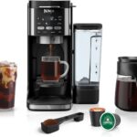 Ninja Drip Coffee Maker | DualBrew Pro Hot & Iced Coffee Machine, Single Serve to Carafe | Brew with Pods & Grounds, Compatible with K Cups | 3 Brew Styles, 60oz Removable Reservoir | Black, CFP101