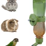 Leak-Proof Small Animal Water Bottle for Chinchillas, Guinea Pigs & Rabbits, Bird & Parrot Water Dispenser (Green, 8.12oz)