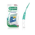 GUM Soft-Picks Advanced  Easy-to-Use Interdental Picks for Plaque Removal & Gum Health with Convenient Carry Case, Dentist Recommended, 90 Count