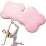 2 Packs Yoga Knee & Elbow Cushions - Extra Thick Foam for Knees, Elbows, Wrists, Hands & Head - Pilates & Kneeling Pads - Support Foam Pads for Women & Men