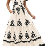 PRETTYGARDEN Womens 2026 Summer Casual V Neck Boho Maxi Dress Flowy Aline Bell Sleeve Tiered Floral Dresses with Pocket