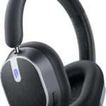 bmani Hybrid Active Noise Cancelling Headphones,120H Playtime Wireless Headphones Bluetooth 6.0 with Power Display, 6-Mic ENC Calls, 360 Spatial Audio Over Ear Headphones Headset for Travel Game