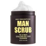 Body Prescriptions Mens Exfoliating Body Scrub  Ultimate Skin Cleansing Wash in Jar with Twist-Top Lid, For All Skin Types, 21 Ounce (Pack of 1), Cedarwood