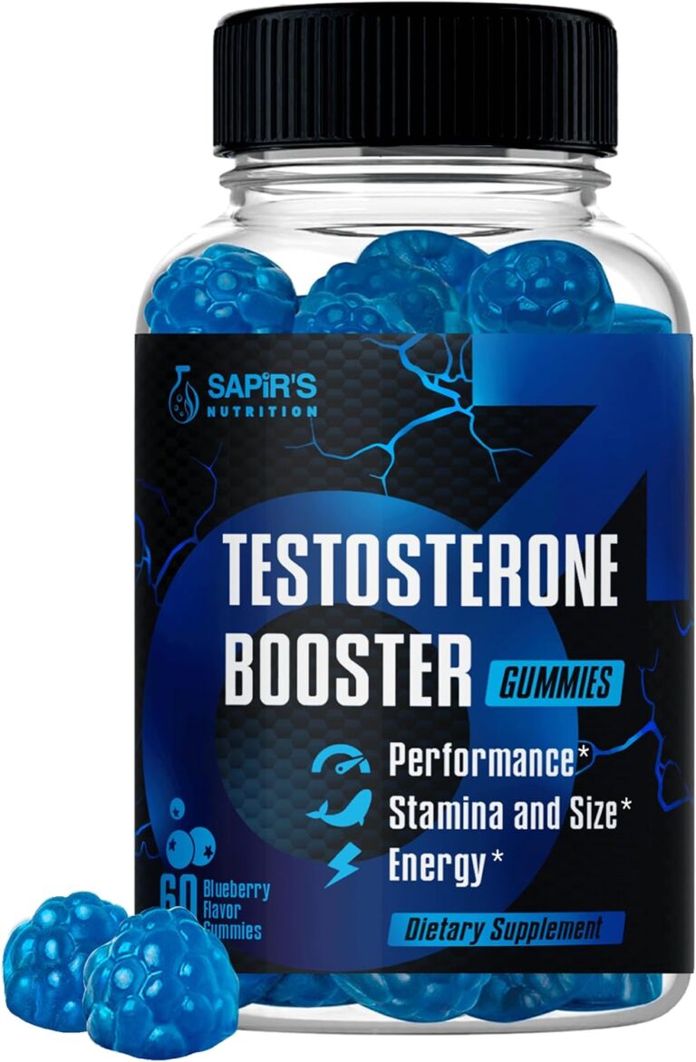 Testosterone Booster Gummies, Male Enhancing Supplement, Add 2 in Enlargement Gummies for Men , Male Enhancement Chews Energy, Strength, Stamina, Endurance, Performance, Natural Blue Berry Chews