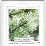 Homsolver Balsam Fir Pine Candle, Christmas Scented Candles, Holiday Natural Soy Candles with 50+ Hour Burn Time, Fir Cedar Tree Scent Gifts for Women Men, Wedding Favors for Guests, Souvenir Gifts