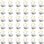Amico 36 Pack 6 Inch 5CCT Ultra-Thin LED Recessed Ceiling Light with Junction Box, 2700K/3000K/3500K/4000K/5000K Selectable, 12W Eqv 110W, Dimmable Can-Killer Downlight, 1050LM Brightness - ETL&FCC