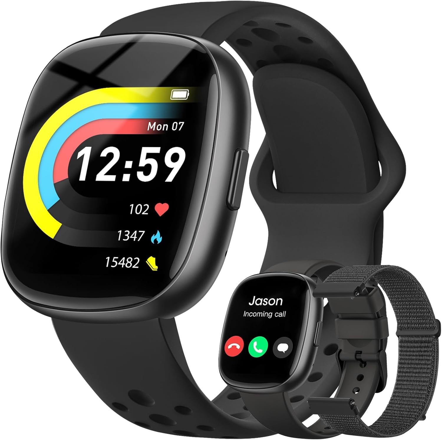 Fitness Trackers for Men Smart watch: Fitness Tracker with Blutooth Call 24/7 Heart Rate SpO2 Sleep Monitor IP68 Waterproof 120+ Sport Mode Activity Trackers Compatible iPhone Android Phones (3 Bands) Fitness Trackers for Men Smart watch: Fitness Tracker with Blutooth Call 24/7 Heart Rate SpO2 Sleep Monitor IP68 Waterproof 120+ Sport Mode Activity Trackers Compatible iPhone Android Phones (3 Bands)