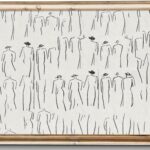 uniro Neutral Sketch Art Prints, Vintage Abstract Figure Canvas Art, Minimalist Line Drawing for Gallery Wall Decor (8" x 10" - Unframed)