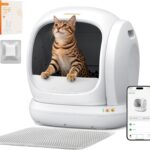 Meowant Self Cleaning Cat Litter Box, 75L Extra Large Open-Top Automatic Litter Box with Safety Protection, App Control, Odor-Free for Multiple Cats