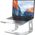 BESIGN LS03 Aluminum Laptop Stand, Ergonomic Detachable Computer Stand, Notebook Riser, Laptop Mount Compatible with Air, Pro, Dell, HP, Lenovo More 10-15.6" Laptops, Silver