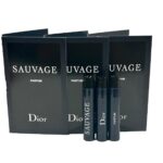 Dior Christian SAUVAGE MEN Sample Perfume PARFUM Vial 1 ml /0.03 oz - 3 PCS