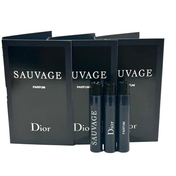 Dior Christian SAUVAGE MEN Sample Perfume PARFUM Vial 1 ml /0.03 oz - 3 PCS