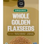 FGO Organic Whole Golden Flax Seeds, 2 Pound / 32oz Bulk Resealable Pouch, For Baking, Cooking & Smoothies, Sproutable, Grown in USA & Canada (Pack of 1)